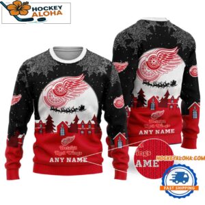 Detroit Red Wings Hockey New Design Litmited Ugly Sweater Custom Name