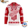 Detroit Red Wings Personalized Native American Hockey Jersey 1