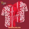 Detroit Red Wings Tropical Apricot Blossom Pattern Summer Hawaiian Shirt 4