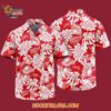 Detroit Red Wings Tropical Leafs Design Hawaiian Shirt 4