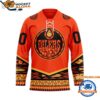 Edmonton Oilers National Day For Truth And Reconciliation Hockey Jersey 1