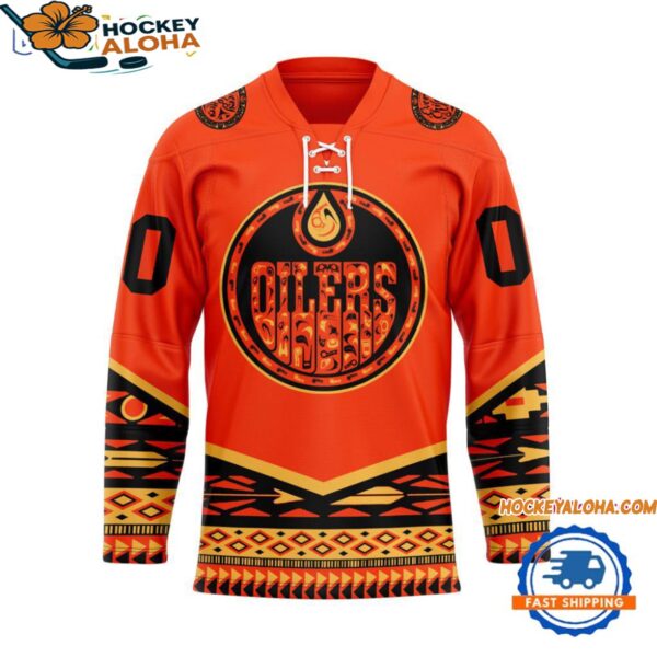 Edmonton Oilers National Day For Truth And Reconciliation Hockey Jersey 1