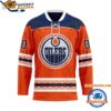 Edmonton Oilers Personalized Native American Hockey Jersey 1