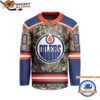 Edmonton Oilers Special Realtree Camo Hunting Hockey Jersey 1