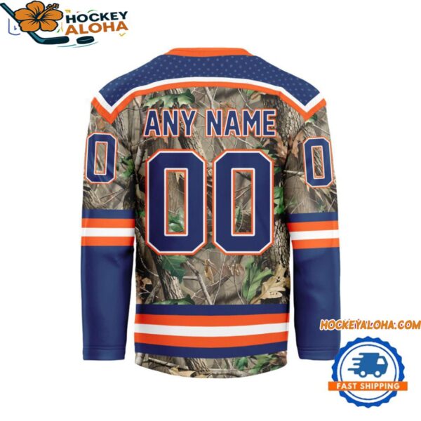 Edmonton Oilers Special Realtree Camo Hunting Hockey Jersey 2