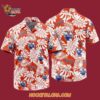 Edmonton Oilers Tropical Leafs Design Hawaiian Shirt 4