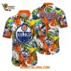 Edmonton Oilers Tropical Parrot Pattern Summer Hawaiian Shirt 1
