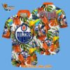 Edmonton Oilers Tropical Parrot Pattern Summer Hawaiian Shirt 2