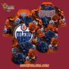 Edmonton Oilers Tropical Rose Pattern Summer Hawaiian Shirt 4