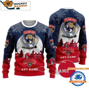 Florida Panthers Hockey New Design Litmited Ugly Sweater Custom Name