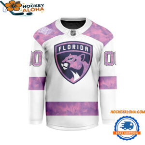 Florida Panthers Personalized Fights Cancer Design Hockey Jersey 1