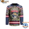 Florida Panthers Special Realtree Camo Hunting Hockey Jersey 1