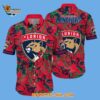 Florida Panthers Tropical Leaf Pattern Summer Hawaiian Shirt 2