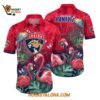 Florida Panthers Tropical Parrot And Flamingo Motifs Summer Hawaiian Shirt 1