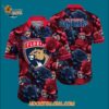 Florida Panthers Tropical Rose Pattern Summer Hawaiian Shirt 3