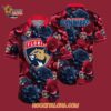 Florida Panthers Tropical Rose Pattern Summer Hawaiian Shirt 4