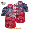 Florida Panthers With American Independence Day Pattern Summer Hawaiian Shirt 1