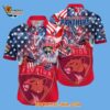 Florida Panthers With American Independence Day Pattern Summer Hawaiian Shirt 2