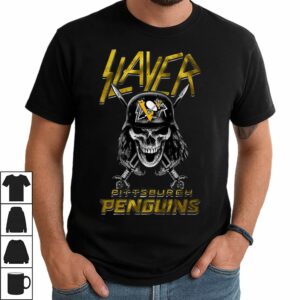 Good Skull Slayer Pittsburgh Penguins Logo T Shirt 1