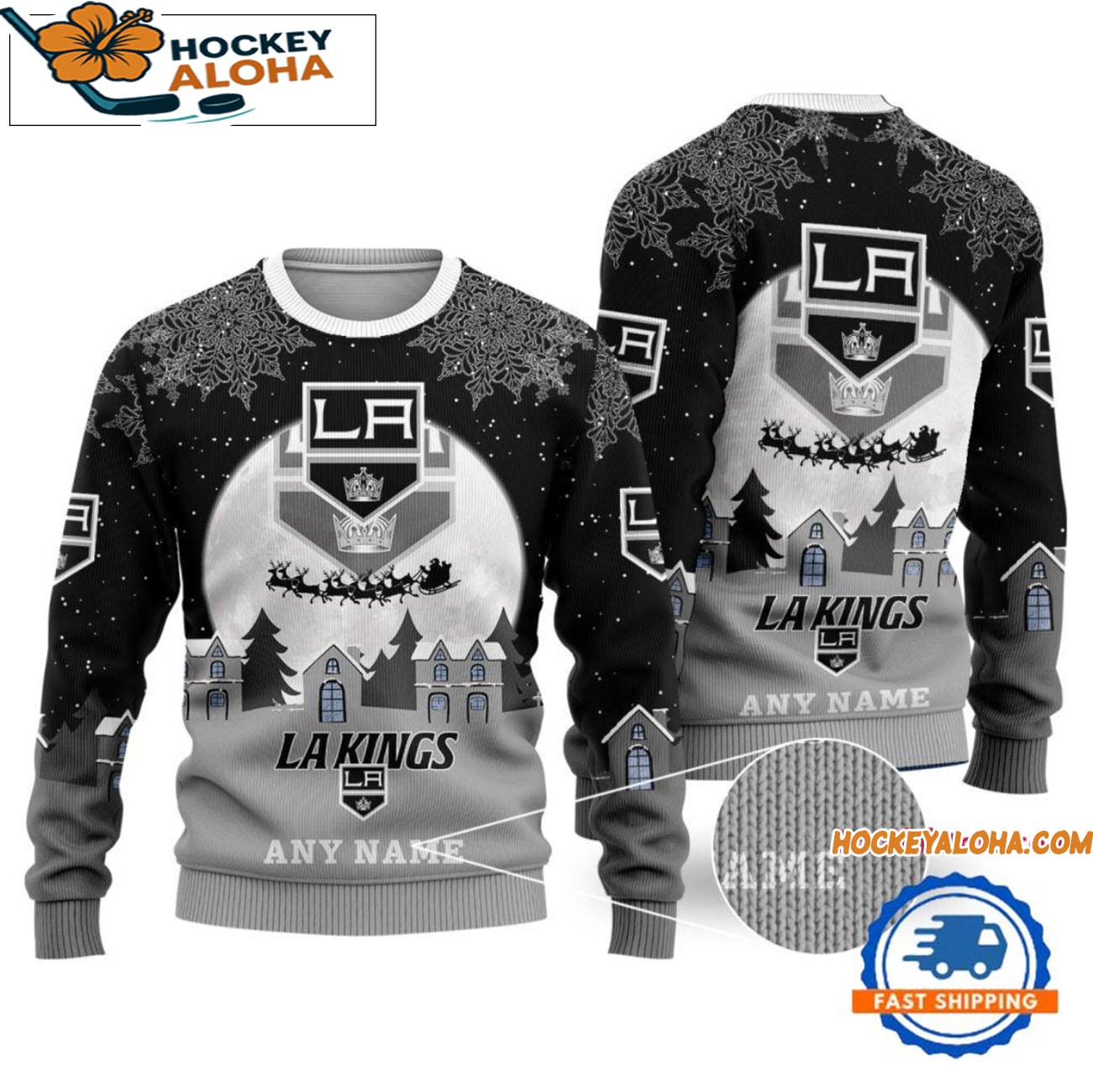 Los Angeles Kings Hockey New Design Litmited Ugly Sweater Custom Name Los Angeles Kings Hockey New Design Litmited Ugly Sweater Custom Name