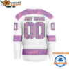 Los Angeles Kings Personalized Fights Cancer Design Hockey Jersey 2