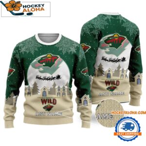 Minnesota Wild Hockey New Design Litmited Ugly Sweater Custom Name