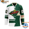 Minnesota Wild Home Mix Away New Design Hockey Jersey 1