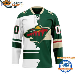 Minnesota Wild Home Mix Away New Design Hockey Jersey 1