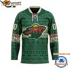 Minnesota Wild Personalized Native American Hockey Jersey 1