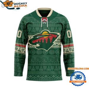 Minnesota Wild Personalized Native American Hockey Jersey 1
