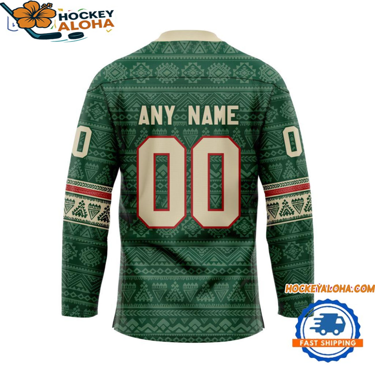 Minnesota Wild Personalized Native American Hockey Jersey Minnesota Wild Personalized Native American Hockey Jersey