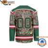 Minnesota Wild Special Realtree Camo Hunting Hockey Jersey 2