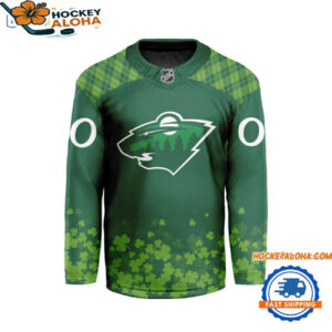 Minnesota Wild Stpatricks Day New Design Patricks Day Hockey Jersey 1