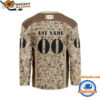Montreal Canadiens Special Veterans Military Desert Camouflage Design Hockey Jersey 2
