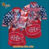 Montreal Canadiens With American Independence Day Pattern Summer Hawaiian Shirt 3