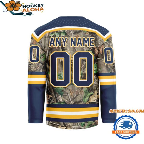 Nashville Predators Special Realtree Camo Hunting Hockey Jersey 2