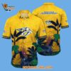 Nashville Predators Tropical Forest Motifs Summer Hawaiian Shirt 2