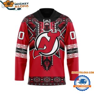New Devils Personalized Native American Hockey Jersey 1