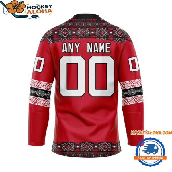 New Devils Personalized Native American Hockey Jersey 2