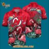 New Jersey Devils Tropical Parrot And Flamingo Motifs Summer Hawaiian Shirt 3