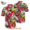 New Jersey Devils Tropical Parrot Pattern Summer Hawaiian Shirt 1
