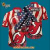 New Jersey Devils With American Flag Pattern Summer Hawaiian Shirt 3