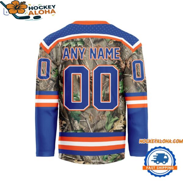 New York Islanders Special Realtree Camo Hunting Hockey Jersey 2