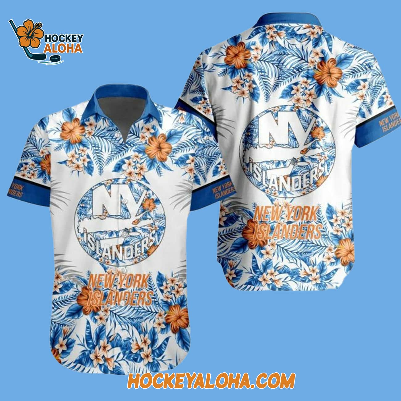 New York Islanders Team Beach Vibe Summer Hawaiian Shirt New York Islanders Team Beach Vibe Summer Hawaiian Shirt