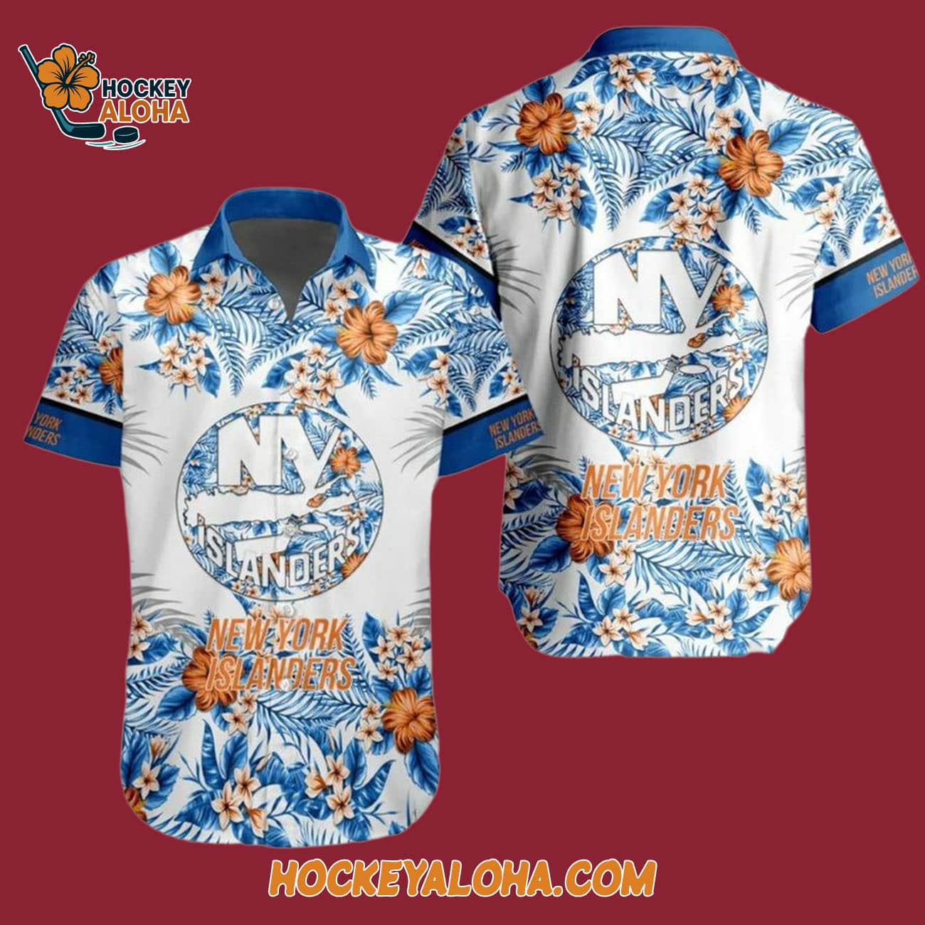 New York Islanders Team Beach Vibe Summer Hawaiian Shirt New York Islanders Team Beach Vibe Summer Hawaiian Shirt
