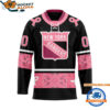 New York Rangers In October We Wear Pink Breast Cancer Design Hockey Jersey 1