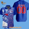 New York Rangers New Design Hockey Team Button Shirt Hawaiian Button Shirt 2