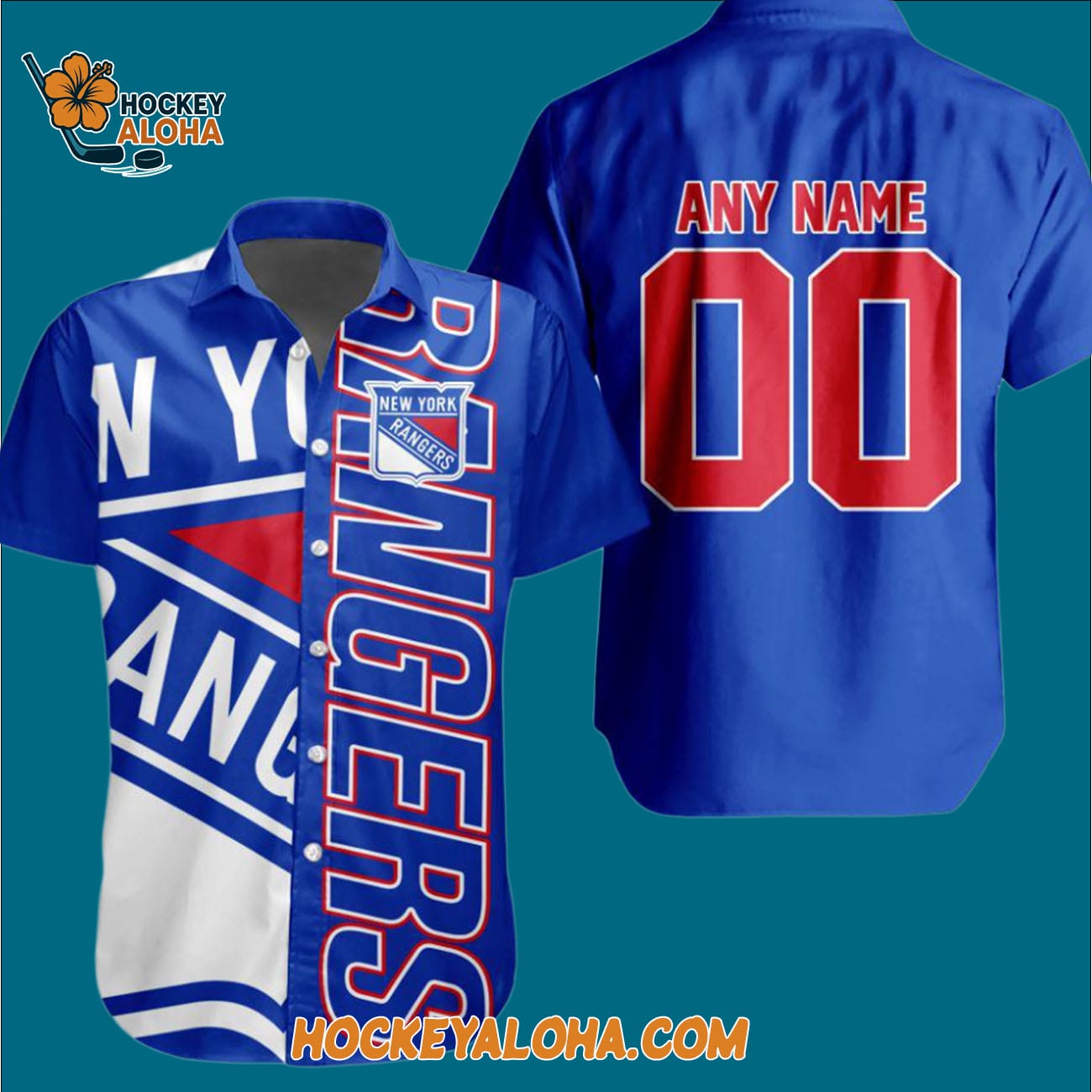 New York Rangers New Design Hockey Team Button Shirt Hawaiian Button Shirt New York Rangers New Design Hockey Team Button Shirt Hawaiian Button Shirt