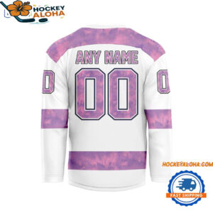 New York Rangers Personalized Fights Cancer Design Hockey Jersey