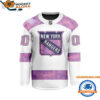 New York Rangers Personalized Fights Cancer Design Hockey Jersey xxx